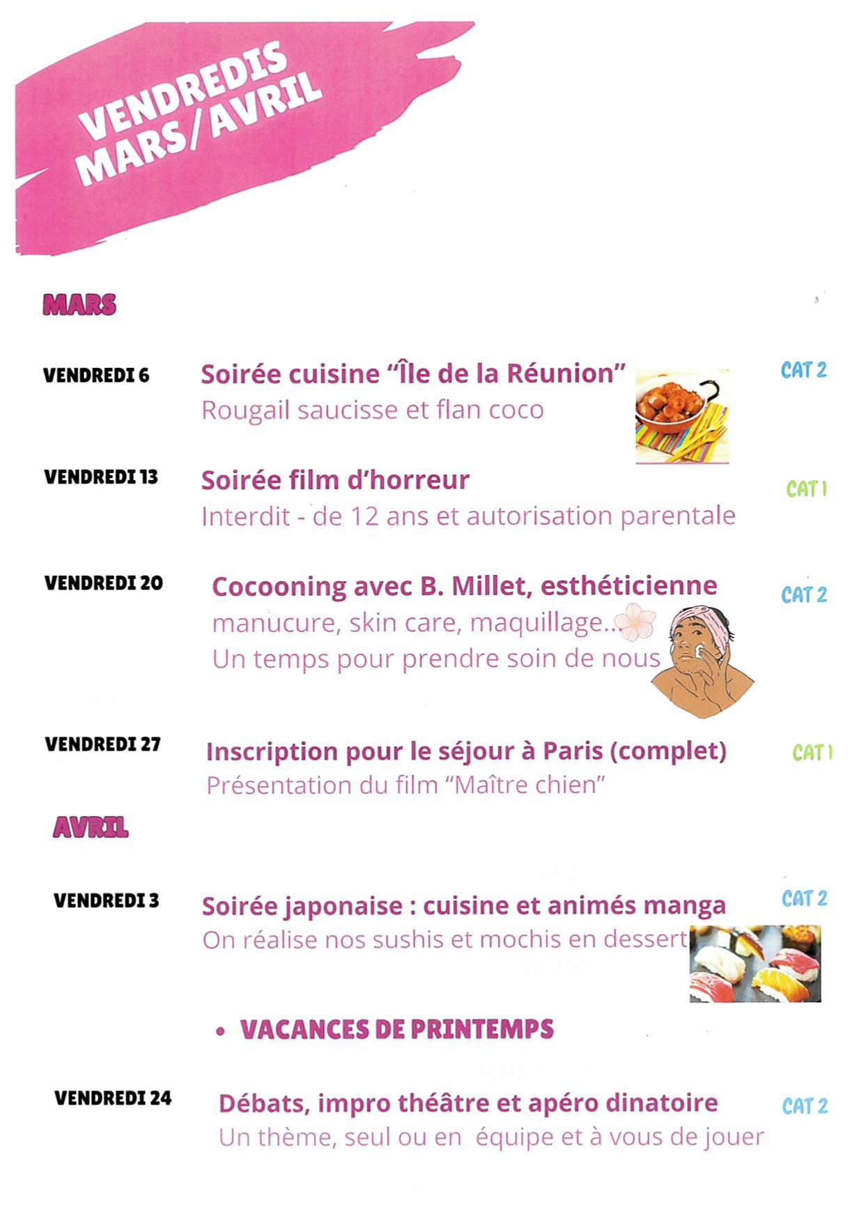 Programme espaces jeunes mars avril 2026 p3