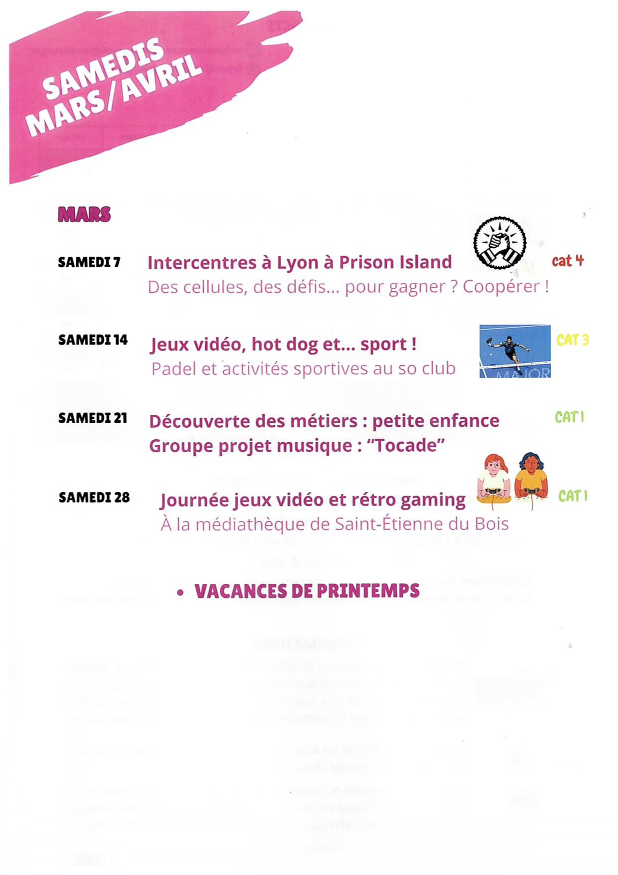 Progrmme espaces jeunes mars avril 2026 p4