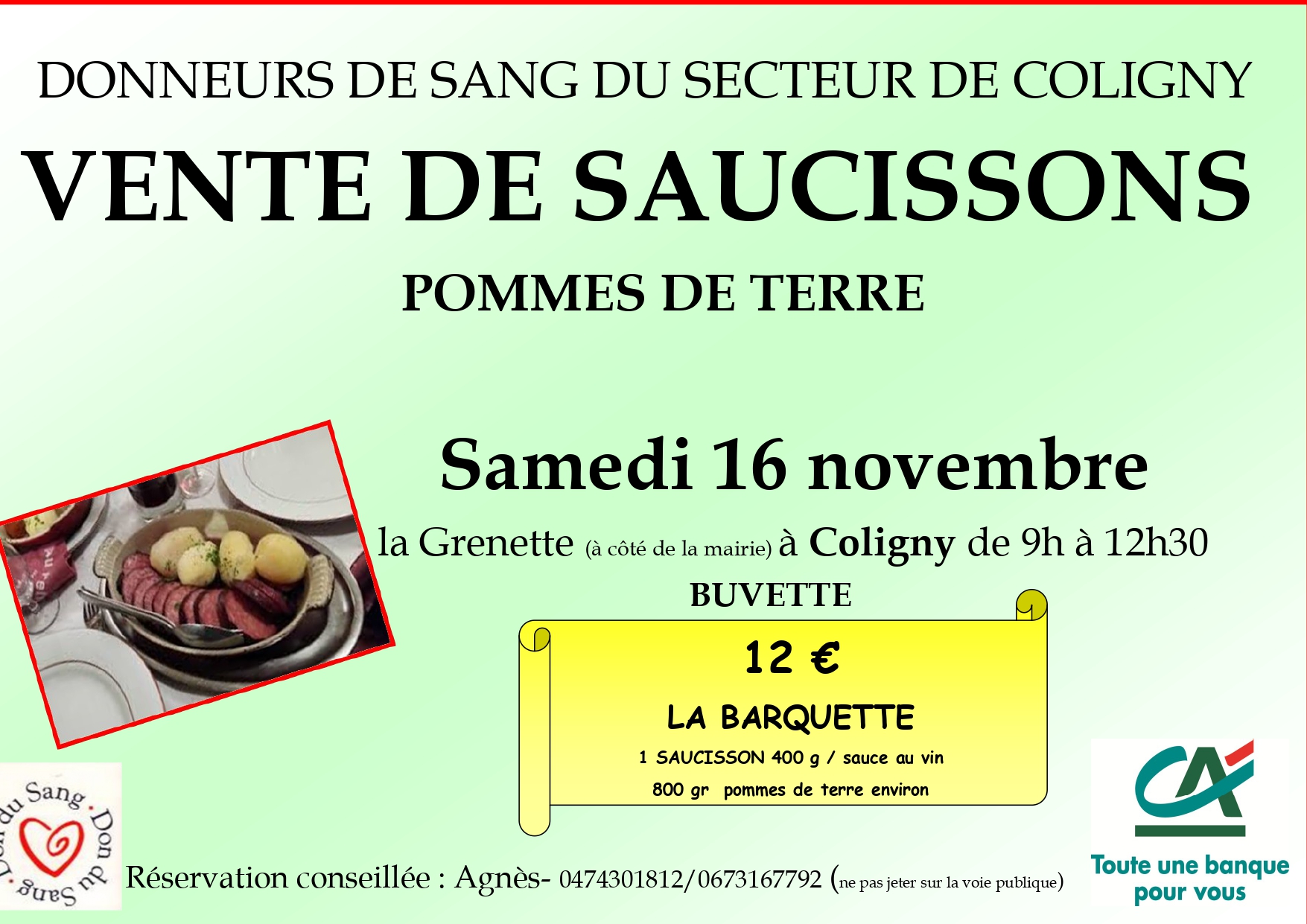 AFFICHE VENTE DE SAUCISSON page 0001