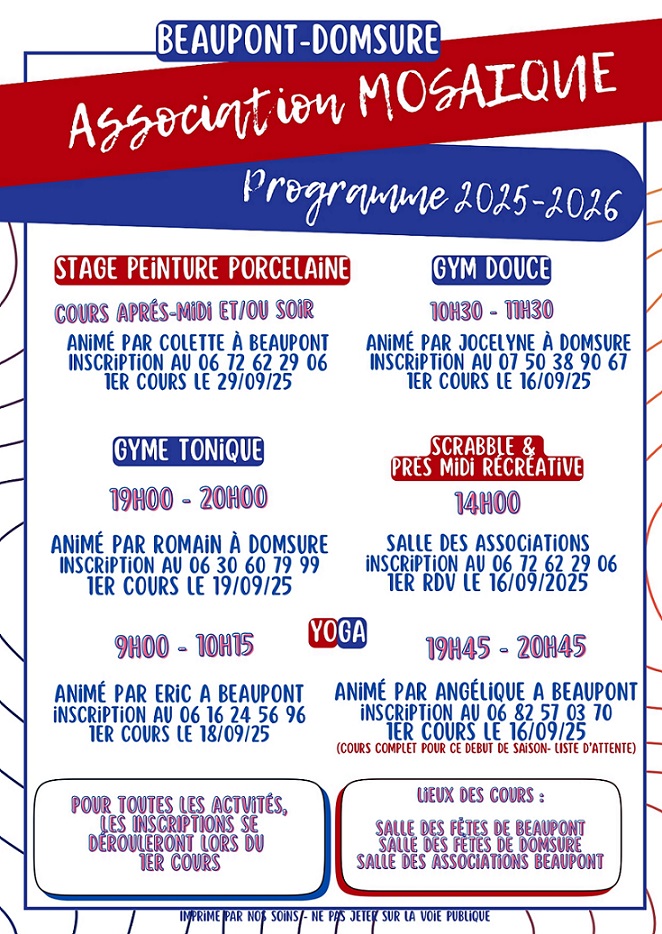 Affiche activités Mosaïque 25 26 page 0001