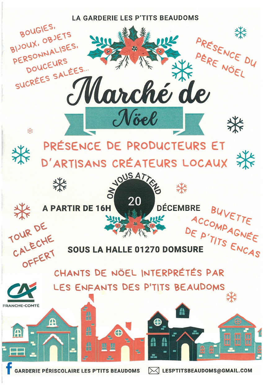 Affiche marche de Noel Domsure 20 12 24