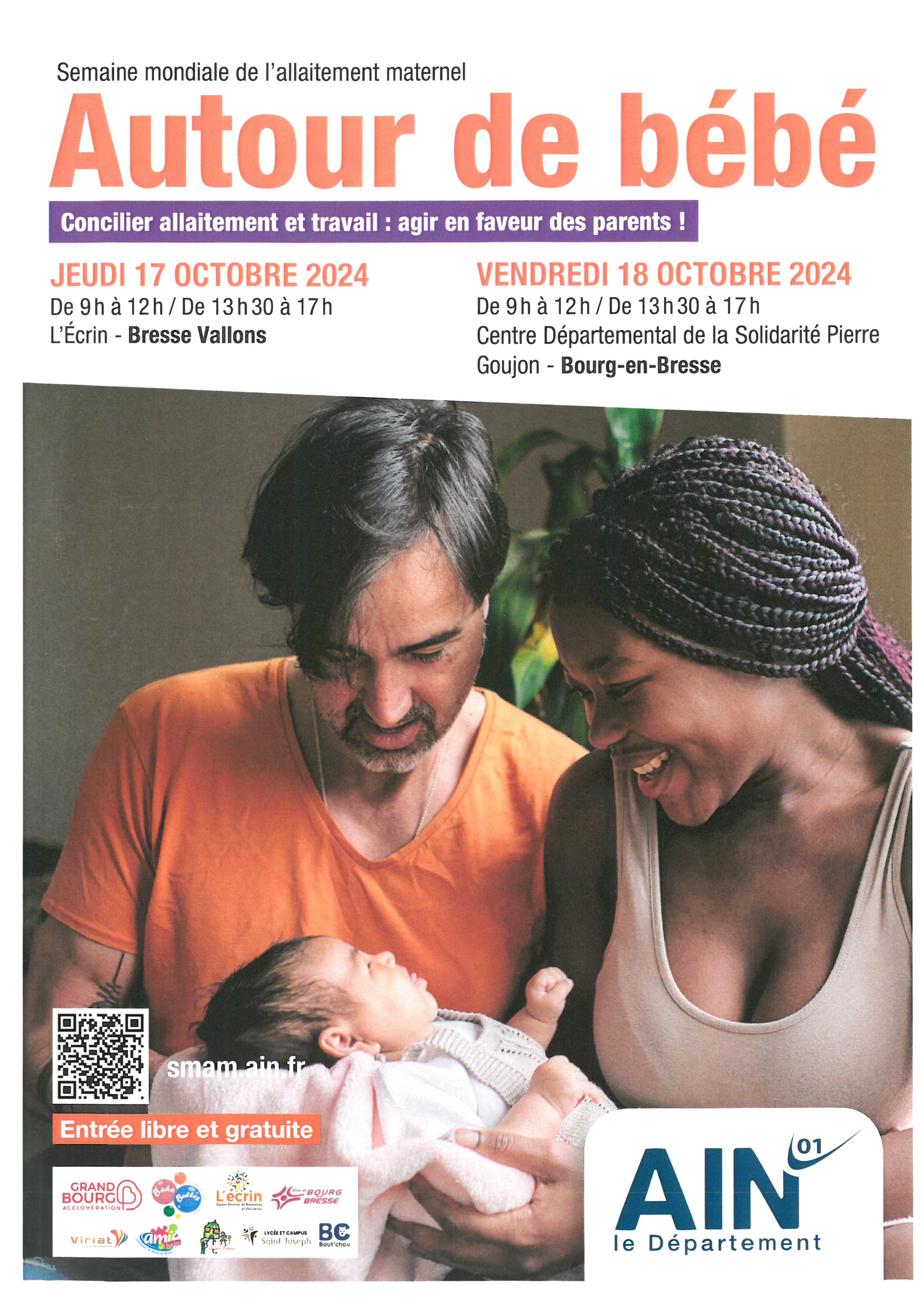 Autour de bébé 17 et18 octobre 2024